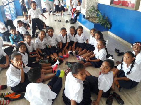 Alumnos de la CEBG Rafael Maduro de Chame se une a la actividad