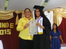 Designan promoción del 2015 en el IPT Chiriquí Grande como "Marcela Paredes"